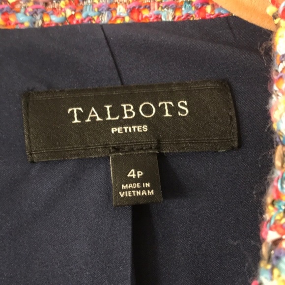 Talbots Pink Tweed Blazer - Picture 4 of 4
